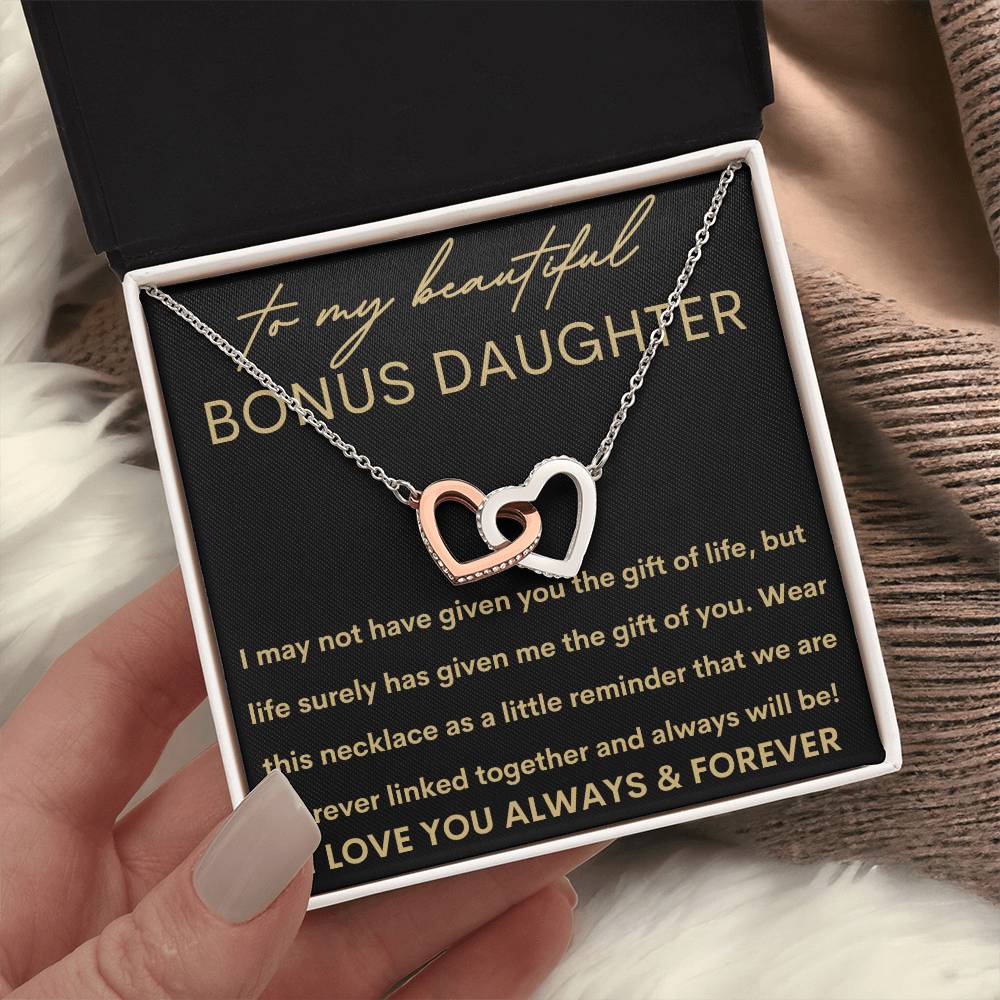 Beautiful Bonus Daughter | Gift of You 14k White Gold Finish / Standard Box Jewelry Giftinum