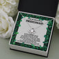 Beautiful Bridesmaid Necklace - Best Friend 14K White Gold Finish / Two-Toned Box Jewelry Giftinum