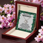 Beautiful Bridesmaid Necklace - Best Friend 14K White Gold Finish / Luxury Box w/LED Jewelry Giftinum