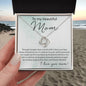 Beautiful Mom - You taught me patience 14K White Gold Finish / Two-Toned Box Jewelry Giftinum