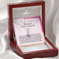 Beautiful Sister on her wedding - Embark on new journey 14K White Gold Finish / Luxury Box w/LED Jewelry Giftinum
