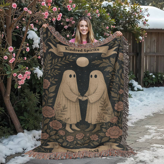 Kindred Spirits Personalized Woven Throw — Heirloom Blanket for Couples