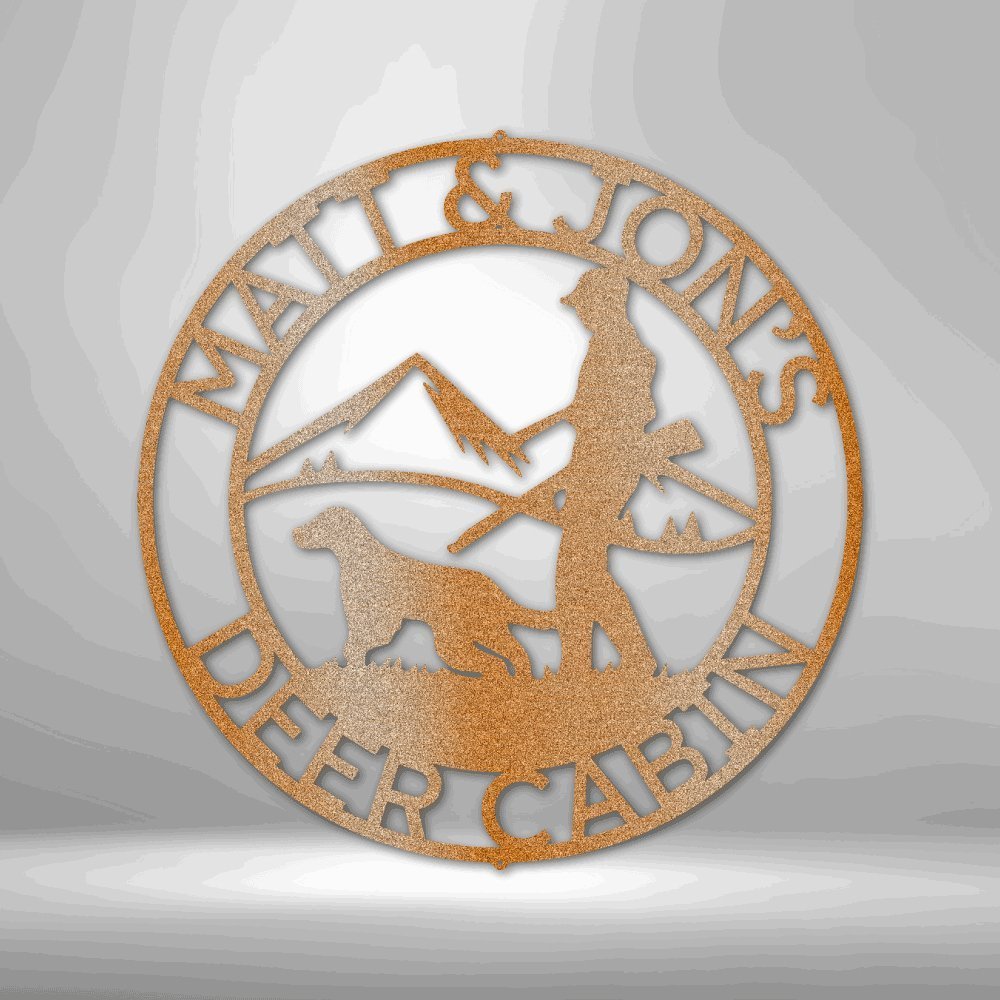 Birddog Monogram - Steel Sign Copper / 12" Steel Sign Giftinum