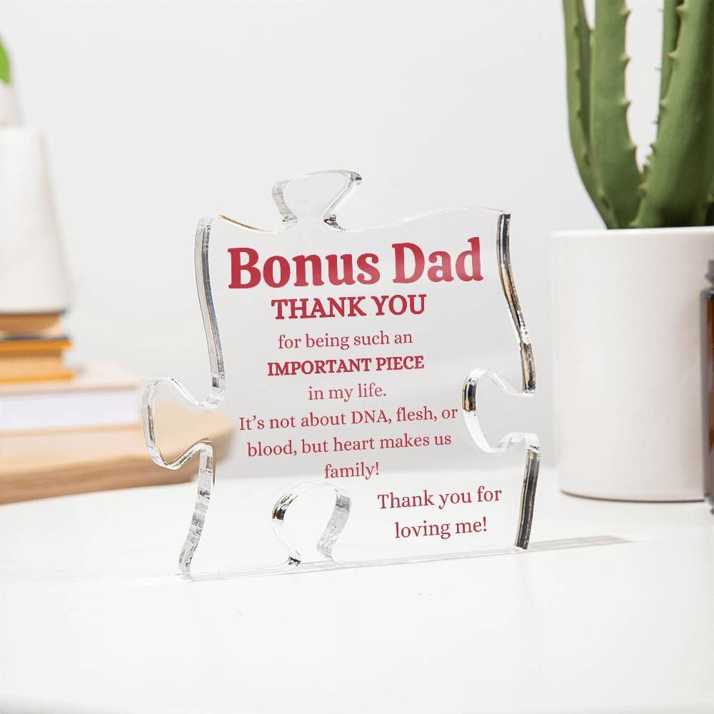Bonus Dad Puzzle Acrylic Piece Default Title Jewelry Giftinum