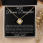 Bonus Daughter - Family isn't about blood 18K Yellow Gold Finish / Standard Box Jewelry Giftinum