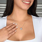 Bonus Daughter - Family isn't about blood 14K White Gold Finish / Standard Box Jewelry Giftinum