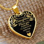 Bonus Daughter Heart Necklace - A Forever Love Luxury Necklace (Gold) / No Jewelry Giftinum
