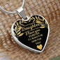 Bonus Daughter Heart Necklace - A Forever Love Luxury Necklace (Silver) / No Jewelry Giftinum