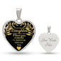 Bonus Daughter Heart Necklace - A Forever Love Luxury Necklace (Silver) / Yes Jewelry Giftinum