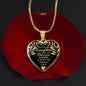 Bonus Daughter Heart Necklace - A Forever Love Luxury Necklace (Silver) / No Jewelry Giftinum