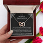 Bonus Daughter Heart Necklace | You're the Best Gift 14k White Gold Finish / Standard Box Jewelry Giftinum