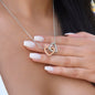 Bonus Daughter Heart Necklace | You're the Best Gift 14k White Gold Finish / Standard Box Jewelry Giftinum