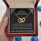 Bonus Daughter Heart Necklace | You're the Best Gift1 18K Yellow Gold Finish / Luxury Box Jewelry Giftinum