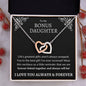 Bonus Daughter Heart Necklace | You're the Best Gift1 14k White Gold Finish / Standard Box Jewelry Giftinum