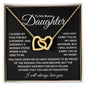 Bonus Daughter - I closed my eyes 18K Yellow Gold Finish / Standard Box Jewelry Giftinum