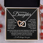 Bonus Daughter - I closed my eyes 14k White Gold Finish / Standard Box Jewelry Giftinum