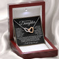 Bonus Daughter - I closed my eyes 14k White Gold Finish / Luxury Box Jewelry Giftinum