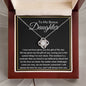 Bonus Daughter Necklace - Bond is not defined by blood 14K White Gold Finish / Standard Box Jewelry Giftinum