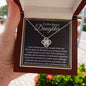 Bonus Daughter Necklace - Bond is not defined by blood 14K White Gold Finish / Luxury Box Jewelry Giftinum