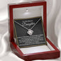 Bonus Daughter Necklace - Family Forever 14K White Gold Finish / Luxury Box Jewelry Giftinum