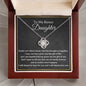 Bonus Daughter Necklace - Family Forever 14K White Gold Finish / Standard Box Jewelry Giftinum