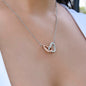 Bonus Daughter Necklace | Gift of life 14k White Gold Finish / Standard Box Jewelry Giftinum