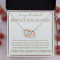 Bonus Daughter Necklace | Gift of life 14k White Gold Finish / Standard Box Jewelry Giftinum