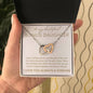 Bonus Daughter Necklace | Gift of life 14k White Gold Finish / Standard Box Jewelry Giftinum