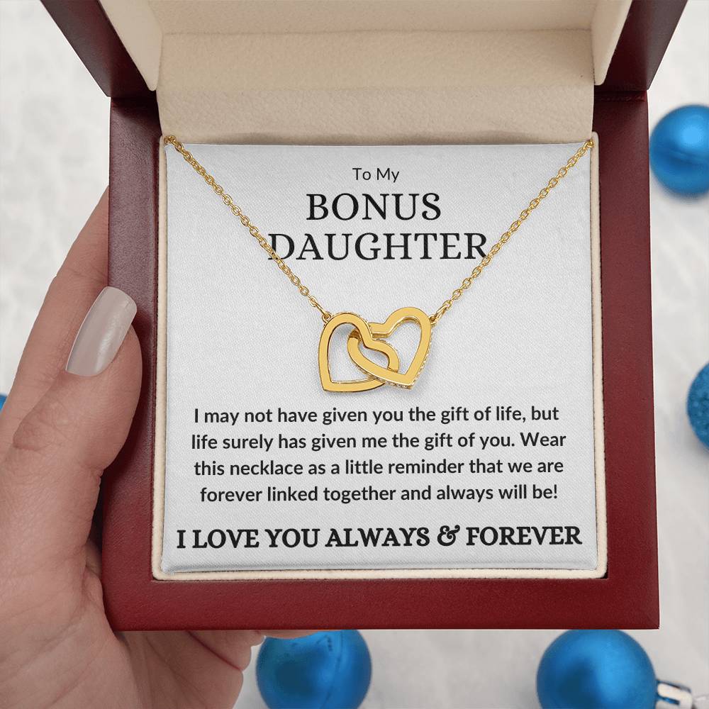 Bonus Daughter Necklace - Gift of you (w) 14k White Gold Finish / Standard Box Jewelry Giftinum
