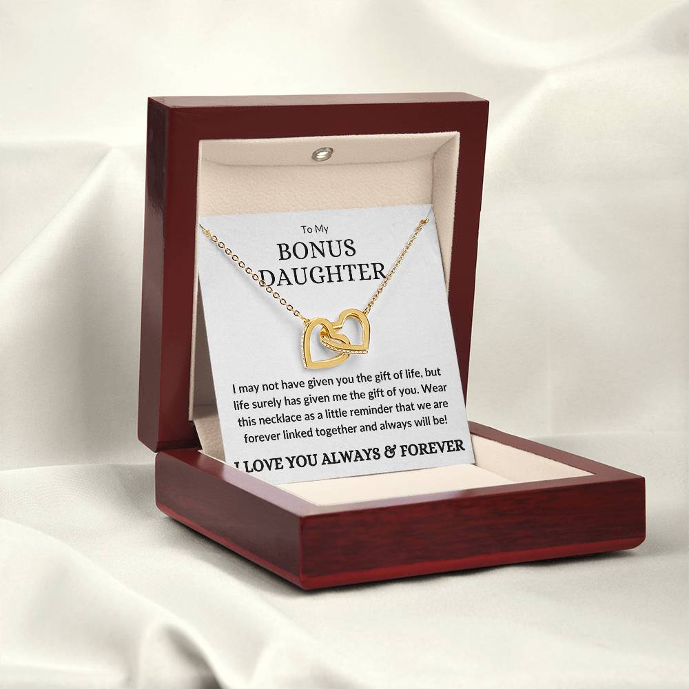 Bonus Daughter Necklace - Gift of you (w) 18K Yellow Gold Finish / Luxury Box Jewelry Giftinum