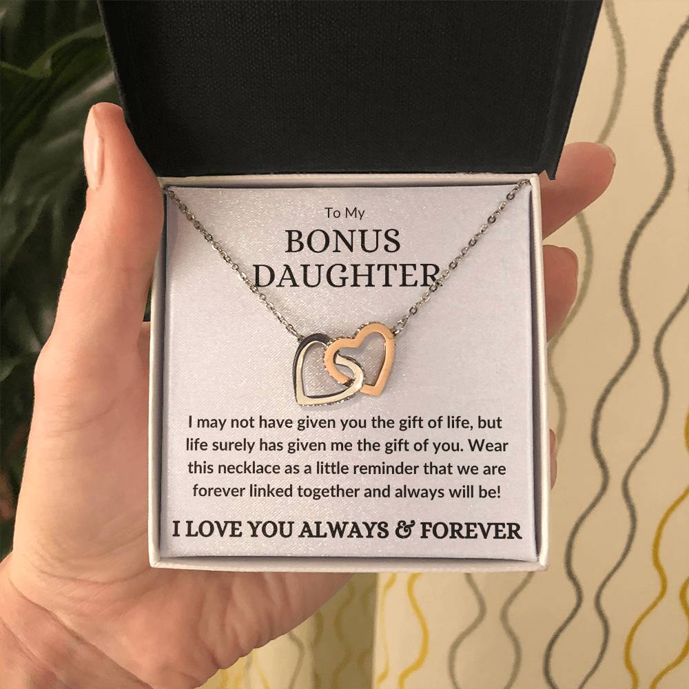 Bonus Daughter Necklace - Gift of you (w) 14k White Gold Finish / Standard Box Jewelry Giftinum