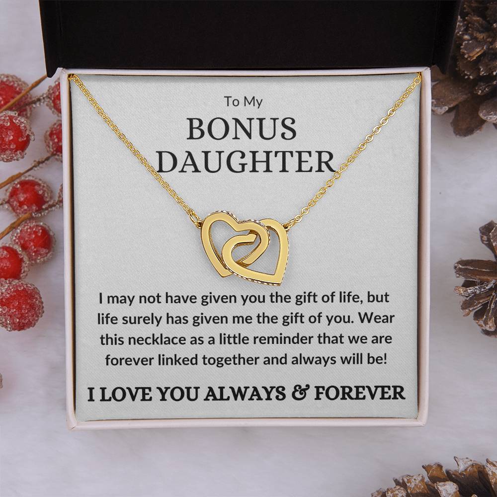 Bonus Daughter Necklace - Gift of you (w) 14k White Gold Finish / Standard Box Jewelry Giftinum