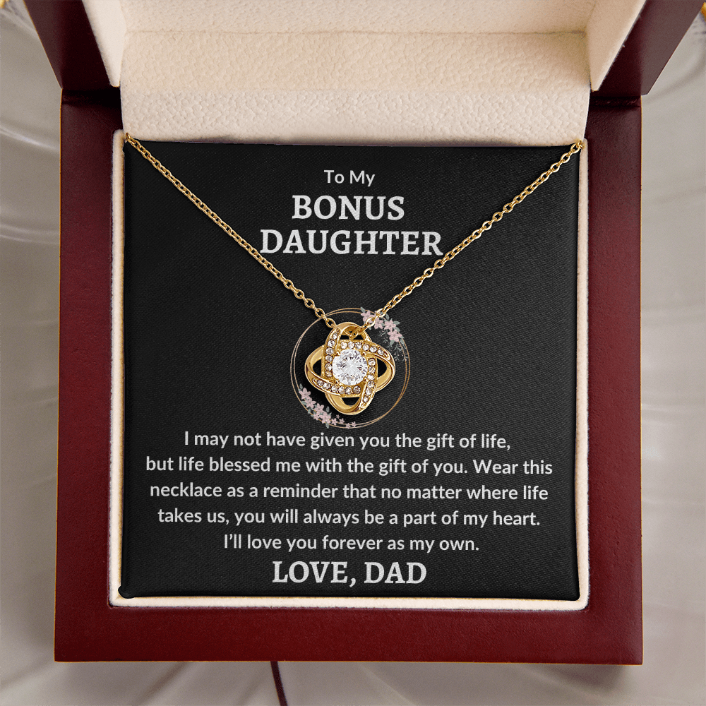 Bonus Daughter Necklace - Part Of My Heart 14K White Gold Finish / Standard Box Jewelry Giftinum