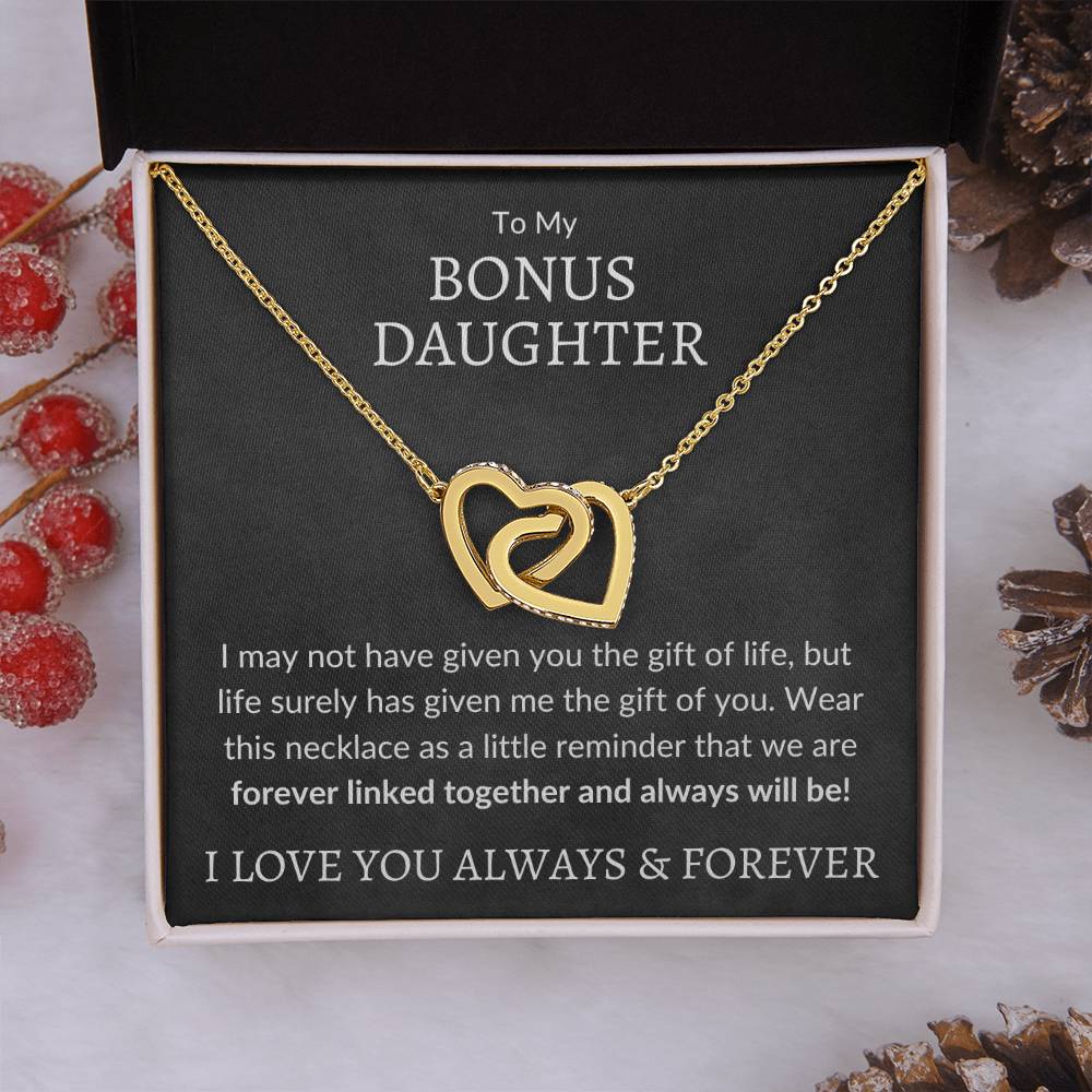 Gift of You™ - Bonus Daughter Necklace 18K Yellow Gold Finish / Standard Box Jewelry Giftinum