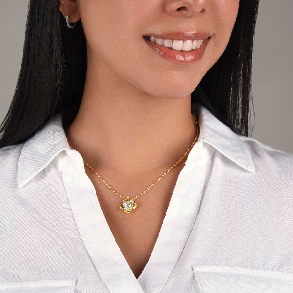 Bonus Daughter Necklace - We are famiy forever 14K White Gold Finish / Standard Box Jewelry Giftinum