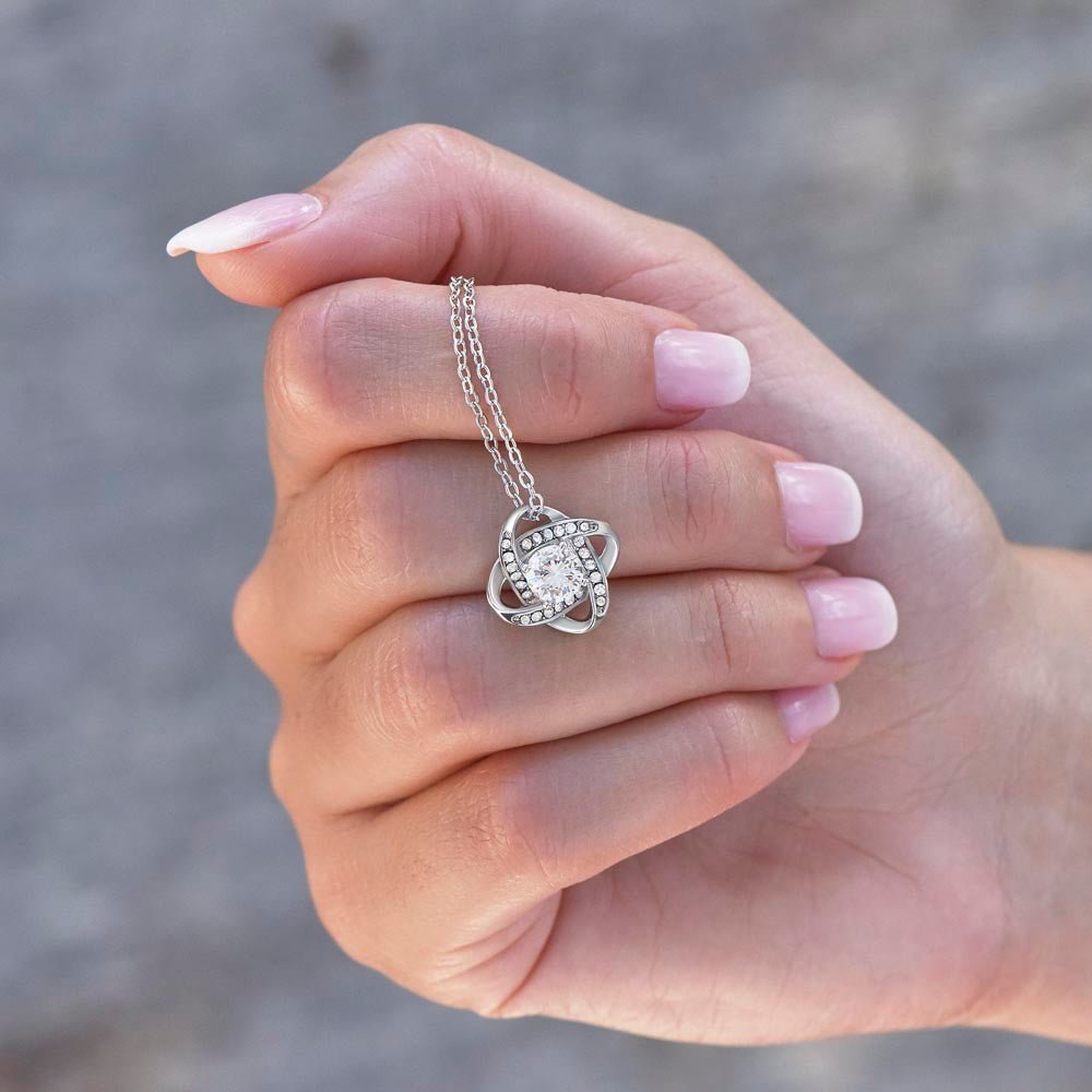 Bonus Daughter Necklace - We are famiy forever 14K White Gold Finish / Standard Box Jewelry Giftinum