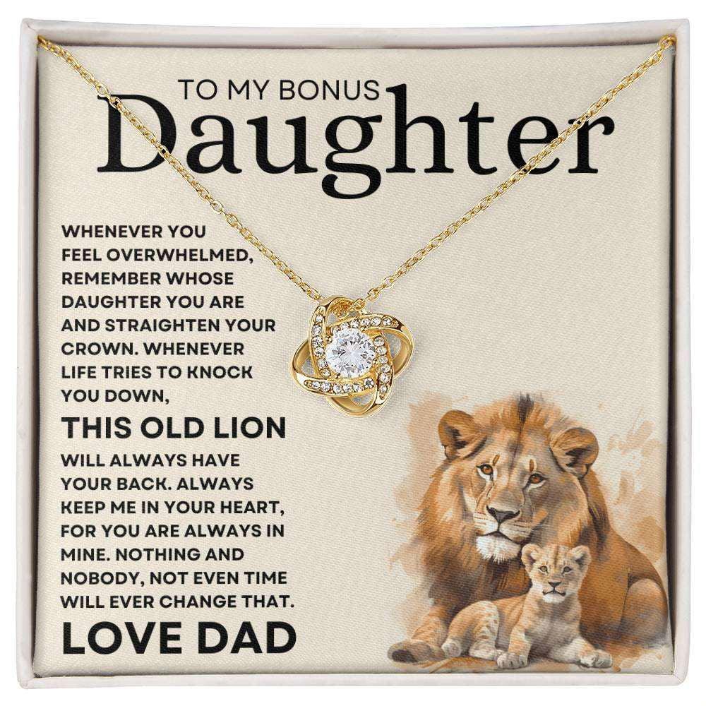 Bonus Daughter - This Old Lion 18K Yellow Gold Finish / Standard Box Jewelry Giftinum