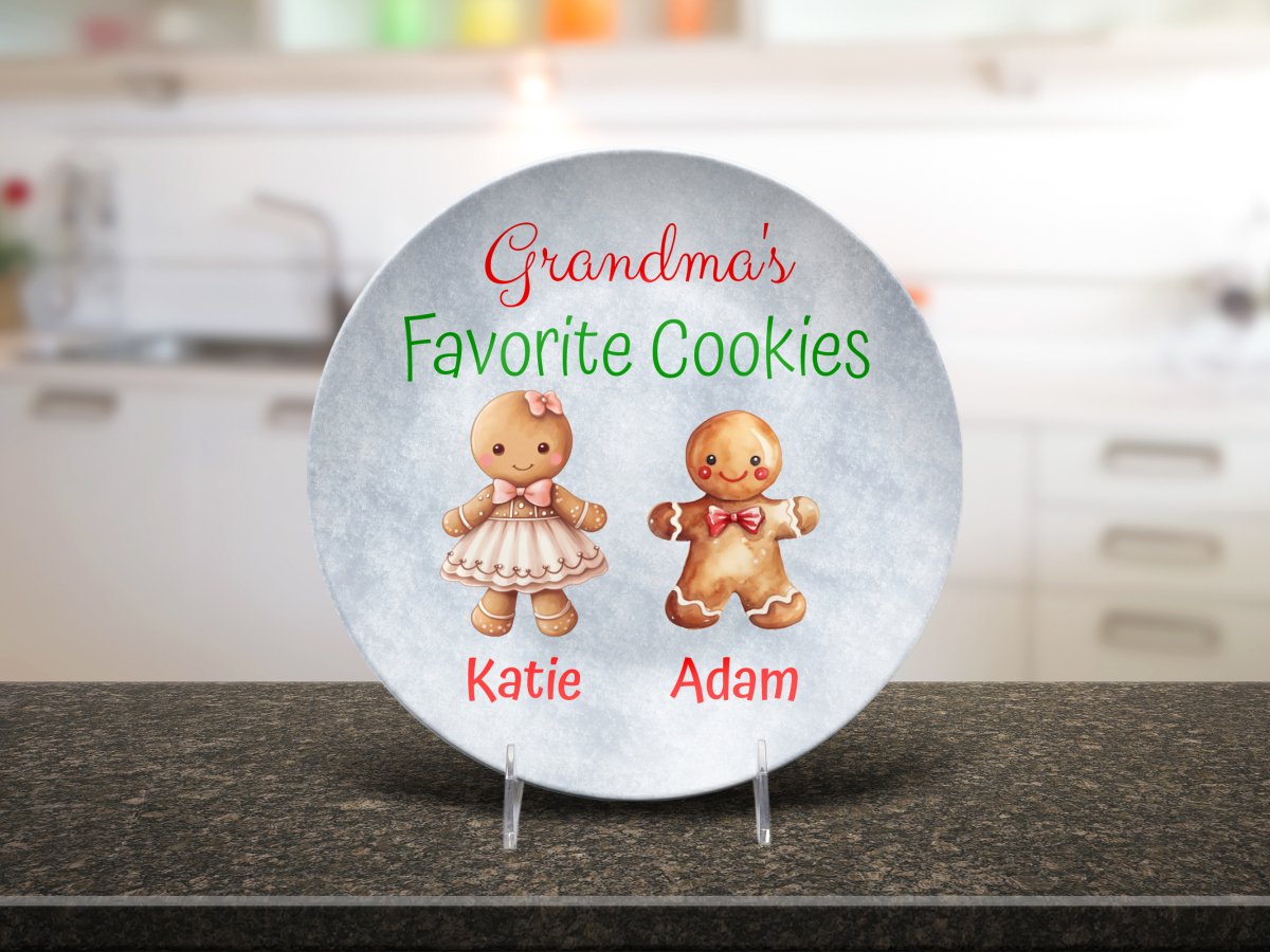 Custom Grandma's Favorite Cookie Plate Plate / Two Cookies Platter Giftinum