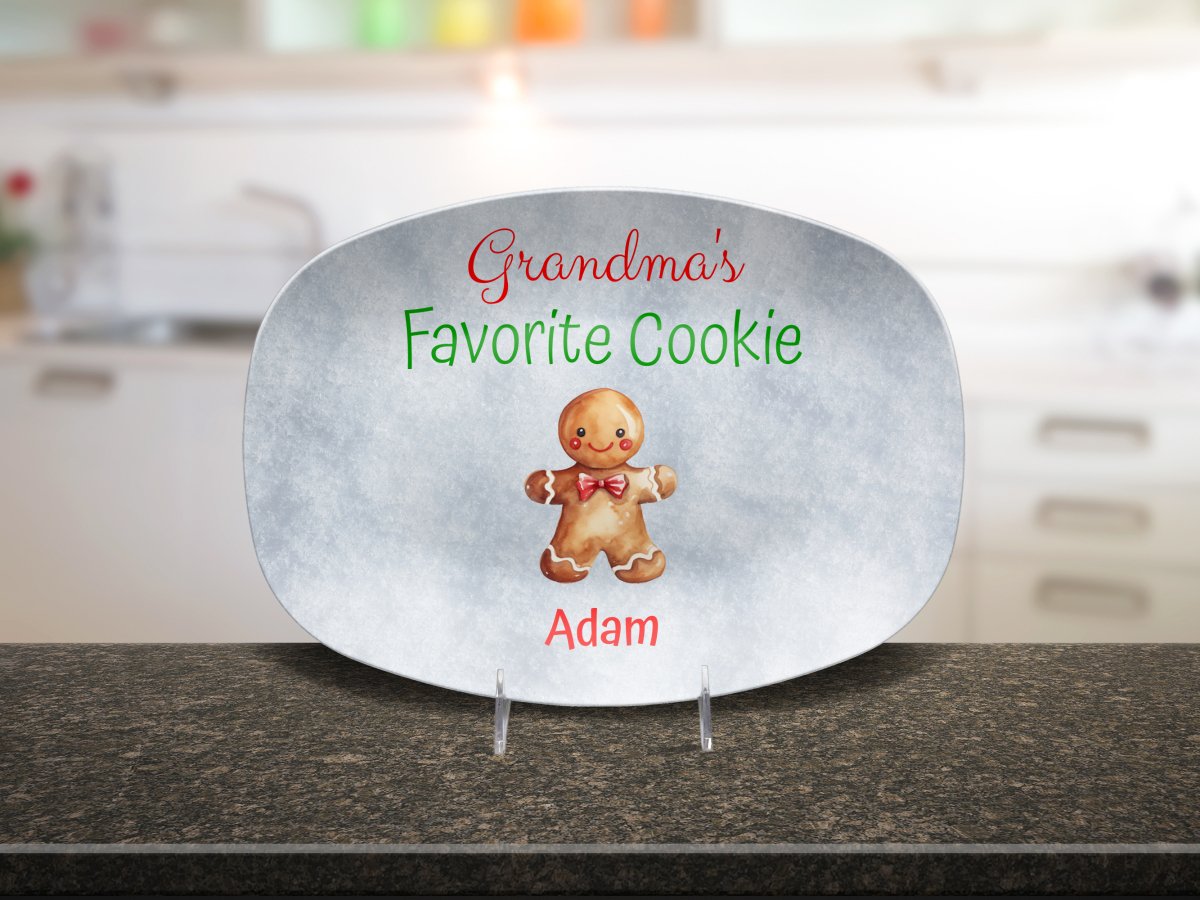 Custom Grandma's Favorite Cookie Plate Platter / One Cookie Platter Giftinum