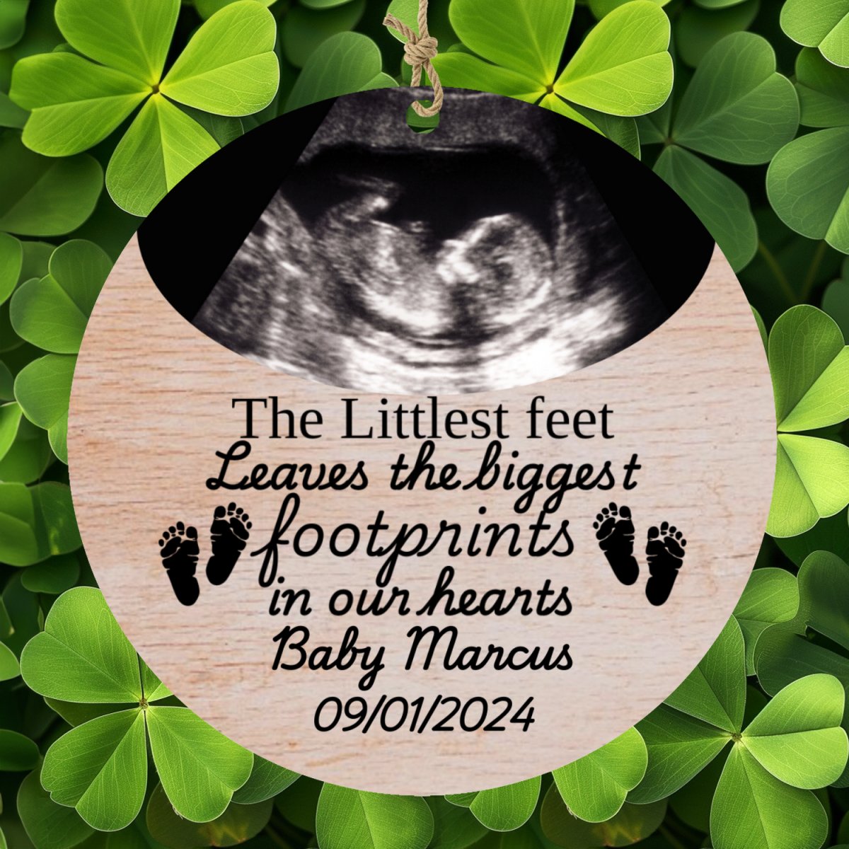 Custom Miscarriage Baby Loss Wood Ornament Default Title Ornaments and Accents Giftinum