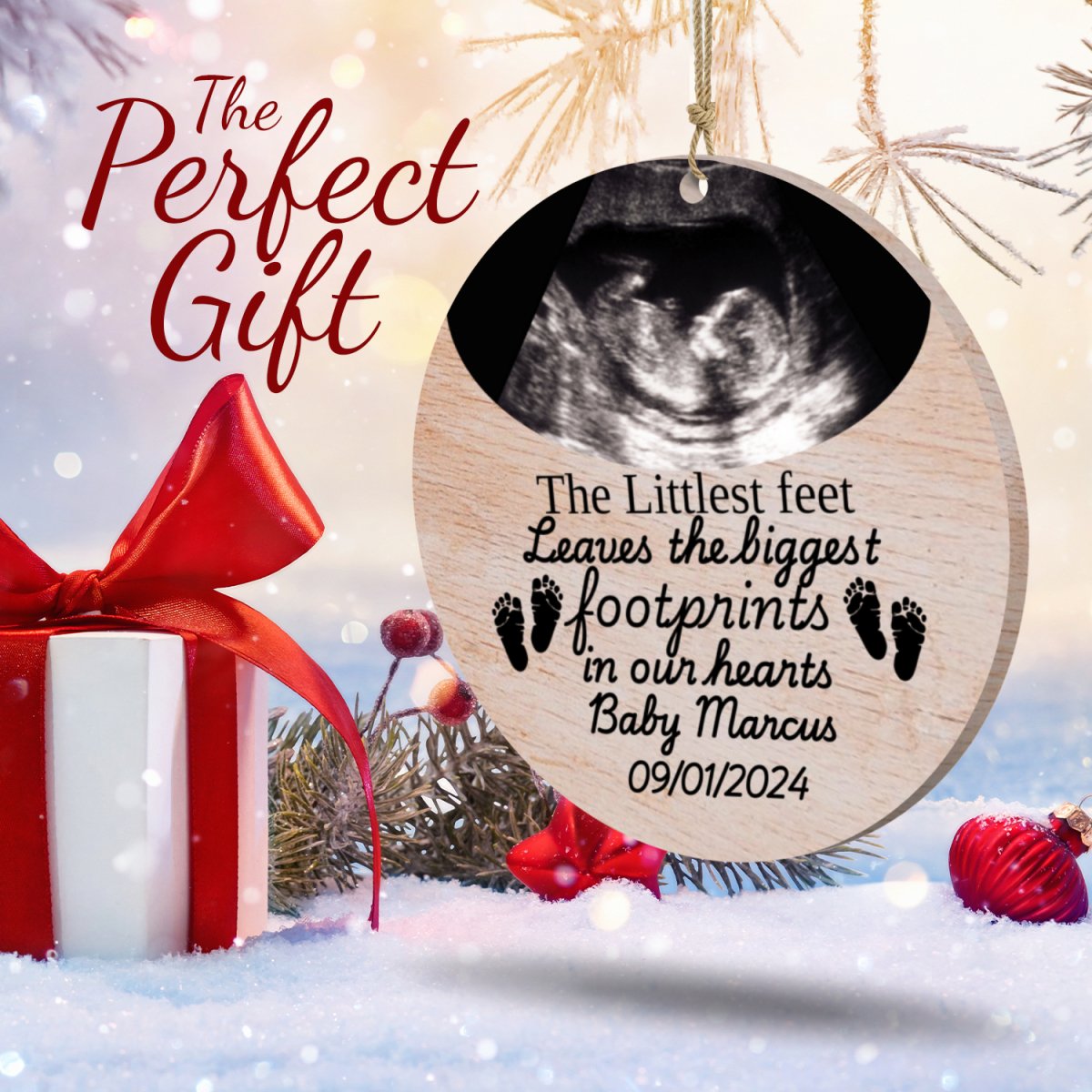 Custom Miscarriage Baby Loss Wood Ornament Default Title Ornaments and Accents Giftinum