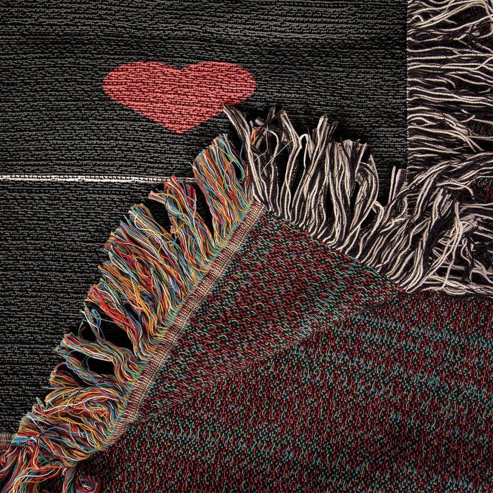 Custom Song Photo Upload Blanket Woven Blanket / 50" x 60" Blankets Giftinum