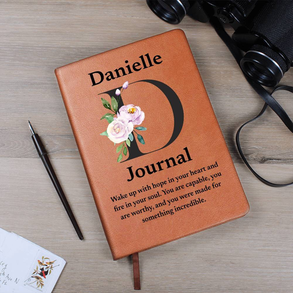 Personalized Diary Vegan Leather Journal (v3)
