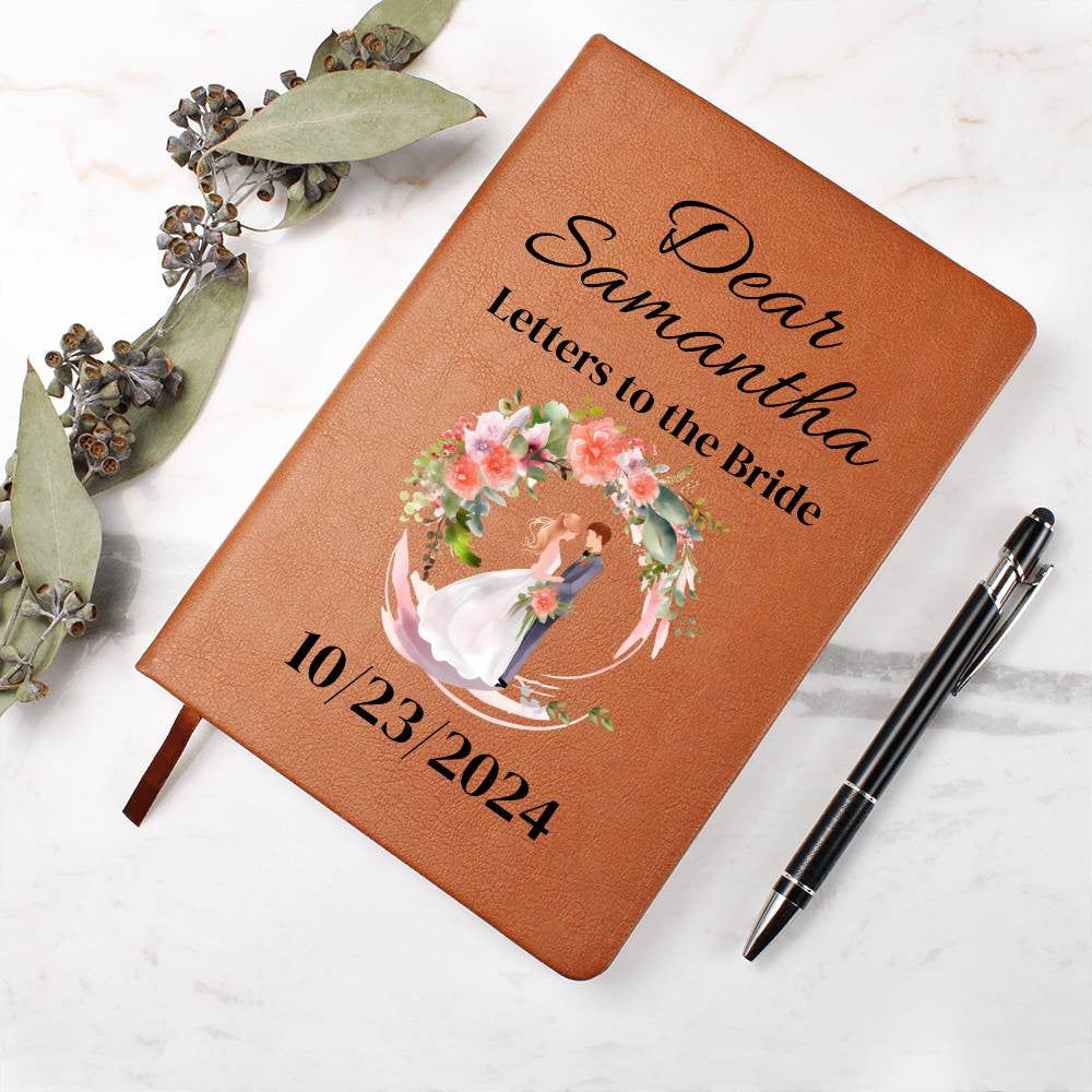 Letters to the Bride scrapbook Vegan Leather Journal