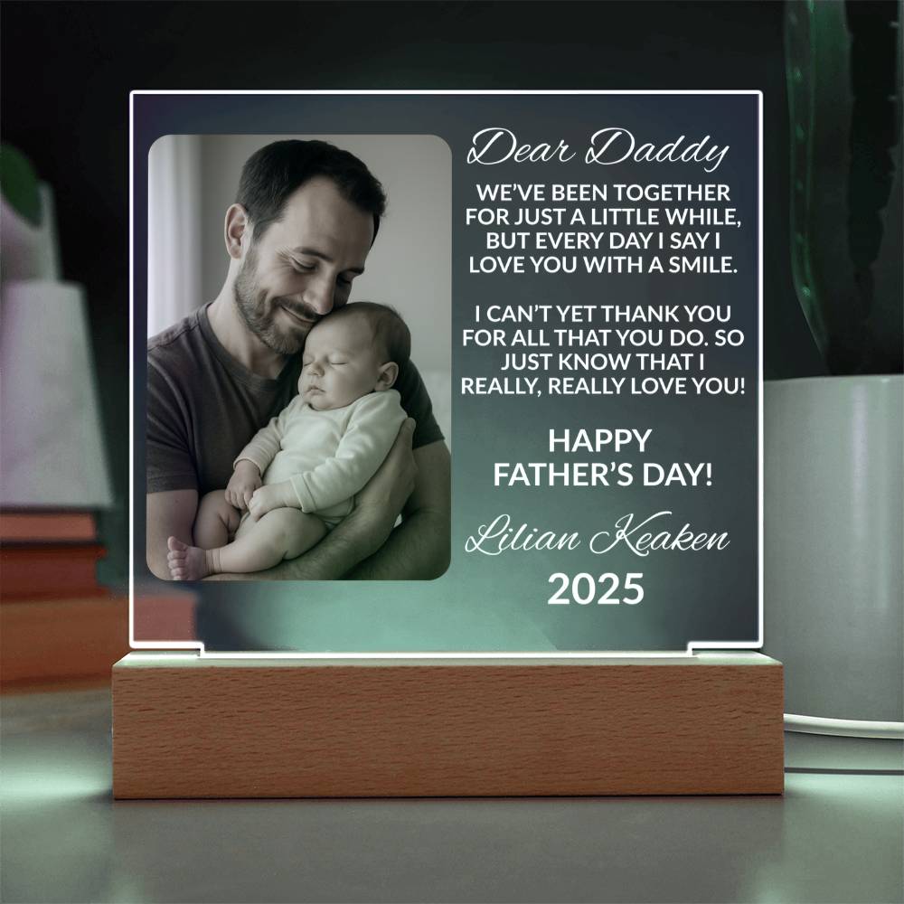Father’s Day Gift – Custom Photo Acrylic Plaque