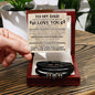 Dad Bracelet From Angel Baby - Never Forget Luxury Box w/LED Jewelry Giftinum