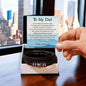 Dad - Held My Hand Bracelett Two Tone Box Jewelry Giftinum