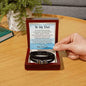 Dad - Held My Hand Bracelett Two Tone Box Jewelry Giftinum