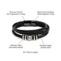 Dad - Held My Hand Bracelett Two Tone Box Jewelry Giftinum