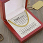 Dad Necklace - You always make me feel safe 14K Yellow Gold Finish / Luxury Box Jewelry Giftinum
